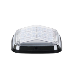 Luz de advertencia de 8 X 6", Color Rojo / Claro, SAE, IP67, Ideal para Ambulancias