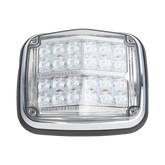 Luz de advertencia de 8 X 6", Color Rojo / Claro, SAE, IP67, Ideal para Ambulancias