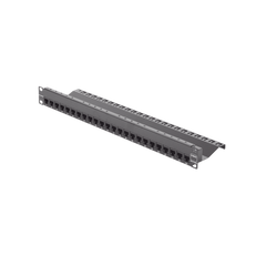 Patch Panel Z-MAX de 24 puertos, Blindado, Precargado con Jacks Categoria 6A, Plano, 1UR