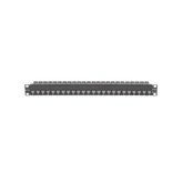 Patch Panel Z-Max de 24 Puertos, Blindado, Precargado con Jacks Categoría 6A, Plano, 1UR