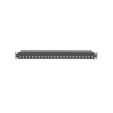 Patch Panel Z-MAX de 24 puertos, Blindado, Precargado con Jacks Categoria 6A, Plano, 1UR