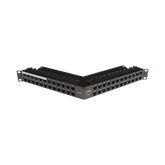 Patch Panel Z-Max de 48 Puertos, Blindado, Precargado con Jacks Categoría 6A, Angulado, 1UR