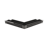 Patch Panel Z-MAX de 48 puertos, Blindado, Precargado con Jacks Categoría 6A, Angulado, 1UR