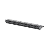 Patch Panel Z-Max de 48 Puertos, Blindado, Precargado con Jacks Categoría 6A, Plano, 1UR