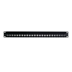 Patch Panel UTP Z-MAX de 24 puertos, Precargado con Jacks Categoría 6, Plano, 1UR
