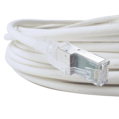 Patch Cord Z-MAX Cat6A S/FTP, CM/LS0H, 15.24 Metros (50 Pies), Color Blanco