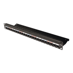 Patch Panel Z-Max, de 24 Puertos, Modular (Vacío), Plano, 1UR