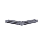 Patch Panel Z-MAX de 48 Puertos, Blindado, Modular (Vacío), Angulado, 1UR