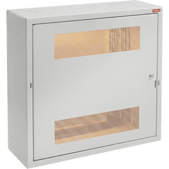 Gabinete Rack Horizontal D-Box 4U / Perfil Bajo 48x24x8 in / Acero RAL 7035 / Puerta 120° / Retail y Puntos Públicos