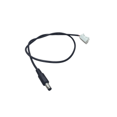 Cable con Conector Macho (Pigtail) | Forro Negro | Terminal Blanca | Alimentación para Vcc con Puntas Libres | Polarizado | Largo 22 cm ( 8.66 Pulgadas) | Calibre 22AWG.
