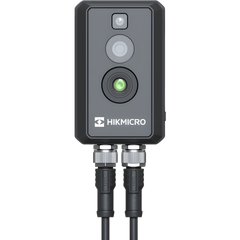 (HIKMICRO) Cubo IP Bi-Espectral / Térmica (256 X 192 / 2.1 mm) + Óptica (4 MP / 1.4 mm) / Rango: -20°C a 550°C / ±2°C Margen / PoE / IP67 / Ideal para Sites o Lugares Pequeños