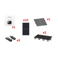 Kit Solar Interconexion / 6 kW 220Vca / Inversor GROWATT / Montaje Incluido