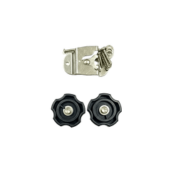 Juego de Partes para Instalación de Radio Móvil Marino / Compatible con IC-M200 IC-M220 IC-M330 / Bracket con Perrillas en Color Negro / Montaje Profesional