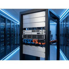 Tapa Ciega Para Rack Estándar de 19in, Plano, de Aluminio, 3 UR
