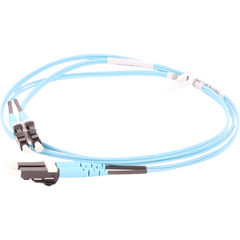 Jumper de Fibra Optica Multimodo 50/125 OM3, LC-LC Duplex, OFNR (Riser), Color Aqua, 35 Metros (114.83 Pies)
