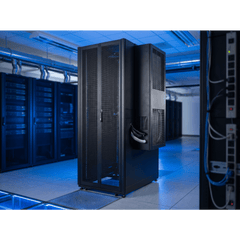 Gabinete de Telecomunicaciones ProLine V/D, 600 mm de Ancho, 1000 mm de Profundidad, Compatible Con Aire Acondicionado Tipo G52, NEMA 12, 42 UR, Color Negro