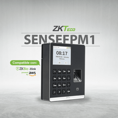 Terminal Biométrica de Asistencia / Huella Digital y RFID / 500 Usuarios / Pantalla 2.8" / WiFi / ZKBio Zlink / USB