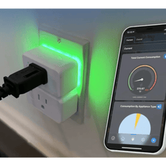 Adaptador PlugIn inalámbrico WIFI/ Nube P2P / Medición de consumo/ Soporta Google y Alexa / 15A
