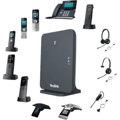 Estación Base DECT IP Yealink W70B de Alto Rendimiento para Telefonía Inalámbrica Empresarial