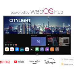 SmartTV para Exteriores Neptune™ 65" 4K UHD / 500 nits Sol Parcial / webOS / IP54 ideal para areas con techado parcial / VESA 300x200 / Incluye Soporte de Pared Inclinado