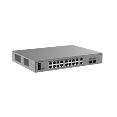 Switch Smart Cloud Managed PoE+ Capa 2 / 20 Puertos Gigabit / 16 Puertos PoE+ 250 W / 2 SFP 1G / Switching 40 Gbps / Forwarding 29.76 Mpps / Protección 6 kV / Gestión Cloud Ruijie / Metal / Rack