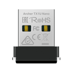 Adaptador USB Inalámbrico AX300 / Wi-Fi 6 2.4 GHz / 287 Mbps / Nano Size / OFDMA y MU-MIMO / Driver Pre-cargado / WPA2-PSK