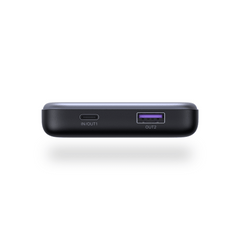 Power bank Ultradelgado 10000mAh / 20W Máximo / Puerto USB-C PD3.0 PPS / Puerto USB-A 22.5W / Batería Polímero de Litio / Pantalla Digital / Carga Rápida 3 Horas / Protocolos Múltiples / Protección