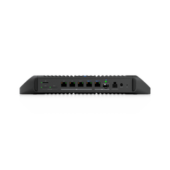 Cloud Gateway Industrial Rugerizado sin Ventilador con Puertos 10 GbE, 350W de Potencia Total para Despliegues PoE de Alta Densidad, Enrutamiento Avanzado y Almacenamiento microSD para Aplicaciones UniFi