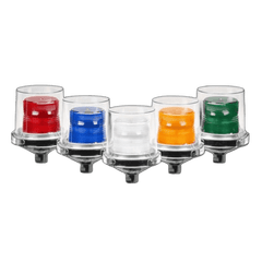 Luces estroboscópicas para lugares peligrosos Electraray® , Homologado UL y cUL para Clase I, División 2, Grupos A, B, C y D; Clase II, División 2, Grupos F y G; Clase III , 12-24 VCD, color Rojo, parpadeo predeterminado