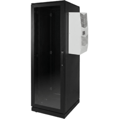 Gabinete de Telecomunicaciones ProLine V/D, 700 mm de Ancho, 800 mm de Profundidad, Compatible Con Aire Acondicionado Tipo G28, 42 UR, Color Negro