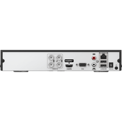 DVR 4 Canales TURBOHD + 2 Canales IP / 5 Megapixel Lite - 3K Lite / Audio Bidireccional / ACUSENSE (Evista falsas alarmas) / 1 Bahía de Disco Duro / Salida de Video en Full HD