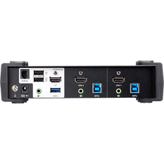 Conmutador KVMP 2 Puertos | HDMI 4K DCI 60Hz | USB 3.1 Gen 1 5 Gbps | Video DynaSync™ | Audio Mixer Mode | RS-232 | Firmware Actualizable