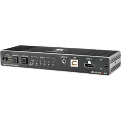 Matriz de Audio DSP 6x2 | DSP Multicanal | Cancelación de Eco Acústico AEC | De-embedding HDMI | Interfaz USB Audio Clase Compatible | 4K@60Hz (4:4:4) | PoE o Adaptador 12V DC | Carcasa DemiTOOLS