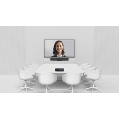 Barra de Videoconferencia Yealink A50 con IA y Consola Táctil CTP25, Todo en Uno para Salas Medianas y Grandes con Seguimiento Automático del Hablante