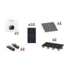 Kit Solar Interconexion / 6 kW 220Vca / Inversor GROWATT / Montaje Incluido