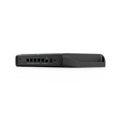 Cloud Gateway Industrial Rugerizado sin Ventilador con Puertos 10 GbE, 350W de Potencia Total para Despliegues PoE de Alta Densidad, Enrutamiento Avanzado y Almacenamiento microSD para Aplicaciones UniFi