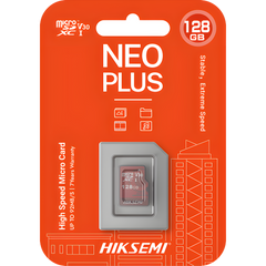 MicroSD HIKSEMI NEO Plus / 32 GB / 95 MB/s Lectura / 25 MB/s Escritura / Clase 10 U3 / TLC NAND / Especializada Para Videovigilancia 24/7