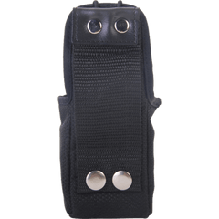 Funda para Radio Portátil / Nylon con Presilla para Cinto / Correa Ajustable con Broche de Presión / Compatible Motorola P110, GP300, Kenwood e Icom / Universal