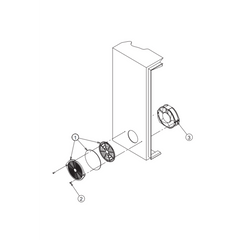 Kit Filtro Protector de dedos para Ventilador 6 Pulgadas con Filtro Extraíble Lavable / Incluye Herrajes / Material Plástico Negro Mate