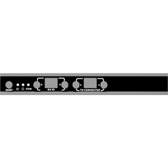 Receptor KVM por IP | 4K@60Hz | 120 m con PoE | Loop-out | Multiview y Videowall | HDMI 2.0 | USB 2.0 | Metálico