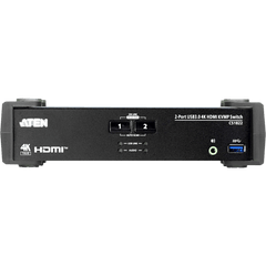 Conmutador KVMP 2 Puertos | HDMI 4K DCI 60Hz | USB 3.1 Gen 1 5 Gbps | Video DynaSync™ | Audio Mixer Mode | RS-232 | Firmware Actualizable