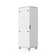 UACC Rack Cabinet 42U (600 × 800 mm) – Gabinete de Piso Totalmente Ensamblado con Ventiladores Integrados, Paneles Removibles, Ruedas con Seguro y Puerta Frontal de Vidrio Templado