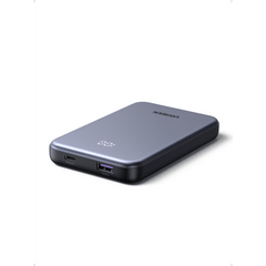 Banco de Energía Portátil 10000mAh / 20W Máximo / Puerto USB-C PD3.0 PPS / Puerto USB-A 22.5W / Batería Polímero de Litio / Pantalla Digital / Carga Rápida 3 Horas / Protocolos Múltiples / Protección