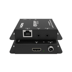 Kit Extensor HDMI | 4K30 hasta 100m | Cat6 | Transmisión sin Compresión | Soporta PoC Bidireccional | EDID y Audio 5.1CH