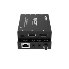 Extensor HDMI 4K@60Hz | PoC Bidireccional | HDR y Dolby Vision | Audio ARC y Óptico | Transmisión hasta 70m por CAT6