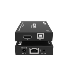 Extensor HDMI con KVM | Sobre IP | Transmisión hasta 150m | Cat5e/6 | HDCP 1.4 | 1080p | Control IR | Compatible con Switch 1G
