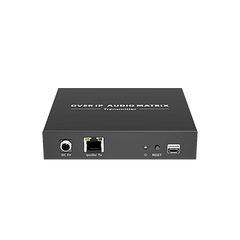 Extensor de Audio sobre IP | PCM 2.0 | 120 m | Matriz Flexible 1 a 1 / 1 a N / N a N | Interfaces Profesionales | Protección ESD | Solo Transmisor
