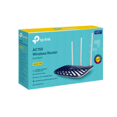 Router Inalámbrico doble banda AC, 2.4 GHz y 5 GHz Hasta 733 Mbps, 3 antenas externas omnidireccional, 4 Puertos LAN 10/100 Mbps, 1 Puerto WAN 10/100 Mbps