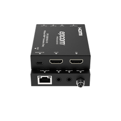 Extensor HDMI 4K@60Hz | PoC Bidireccional | HDR y Dolby Vision | Audio ARC y Óptico | Transmisión hasta 70m por CAT6