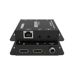 Kit Extensor HDMI | 4K30 hasta 100m | Cat6 | Transmisión sin Compresión | Soporta PoC Bidireccional | EDID y Audio 5.1CH